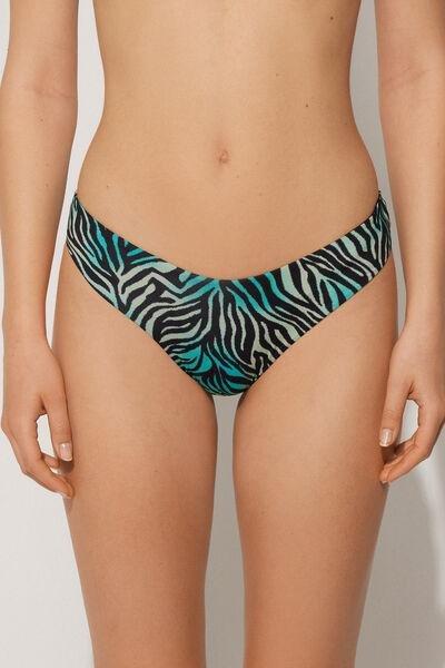 Multicolour High-Leg Bikini Bottoms, , large image number 0