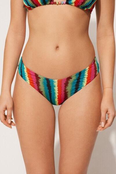 Multicolour High-Leg Brazilian Bikini Briefs, , large image number 0