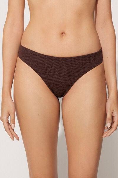 Brown Dreamy Effect Brazilian Bikini Bottoms, 5701_779Y, large image number 0