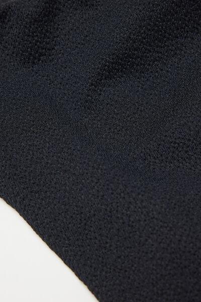 Black Textured Brazilian Bikini Bottoms, Black, large image number 5