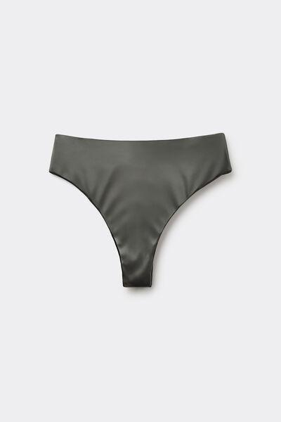 Green High-Waist Brazilian Bikini Briefs, , large image number 4
