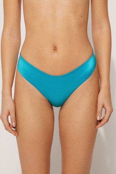 Blue High-Leg Brazilian Bikini Briefs, 5701_524Y, large image number 0