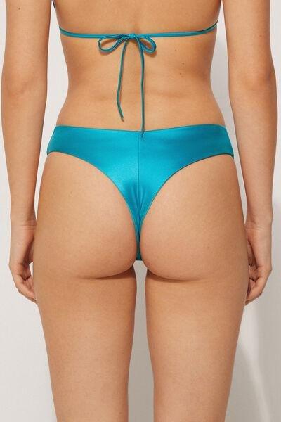 Blue High-Leg Brazilian Bikini Briefs, 5701_524Y, large image number 2