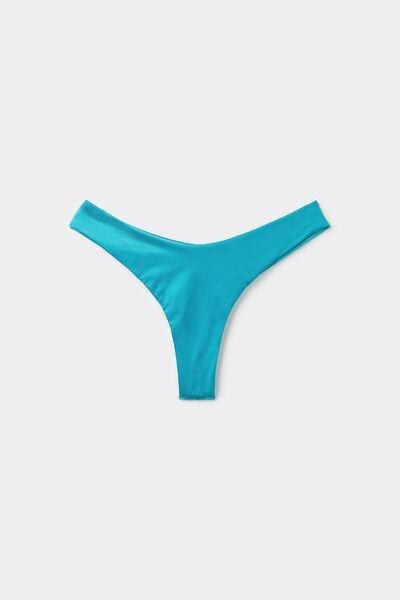Blue High-Leg Brazilian Bikini Briefs, 5701_524Y, large image number 4