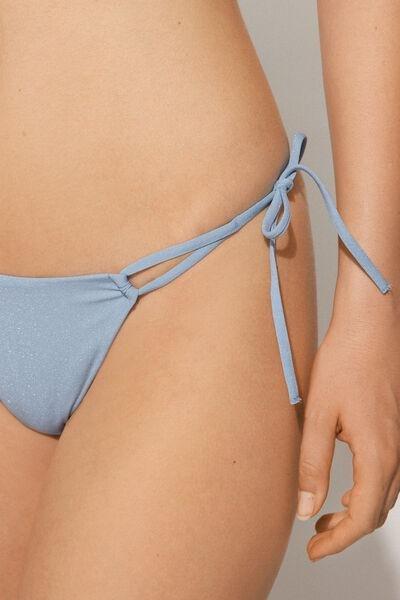Blue Tie-Detail Brazilian Bikini Briefs, 5701_527Y, large image number 3