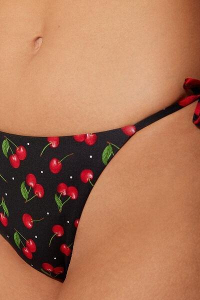 Black Cherry Print Brazilian Briefs, 5701_767Y, large image number 3