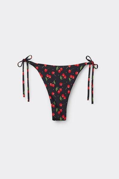 Black Cherry Print Brazilian Briefs, 5701_767Y, large image number 4