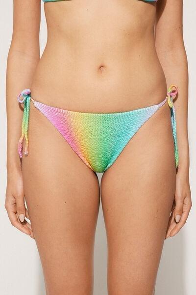 Multicolour Tie-Detail Brazilian Bikini Bottoms, , large image number 0