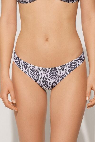 Black High-Leg Brazilian Bikini Bottoms, , large image number 0