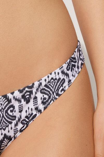 Black High-Leg Brazilian Bikini Bottoms, , large image number 3