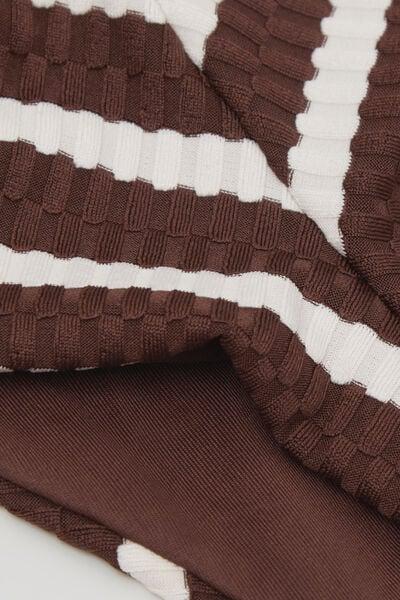 Brown Desert Stripes Brazilian Bikini Bottoms, 5701_277Z, large image number 5