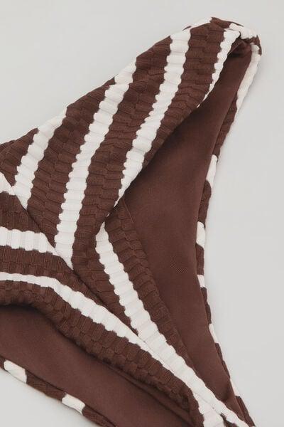 Brown Desert Stripes Brazilian Bikini Bottoms, 5701_277Z, large image number 6