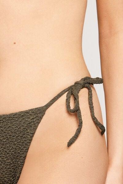 Green Crinkle Dune Brazilian Bikini Bottoms, 5701_226Z, large image number 3