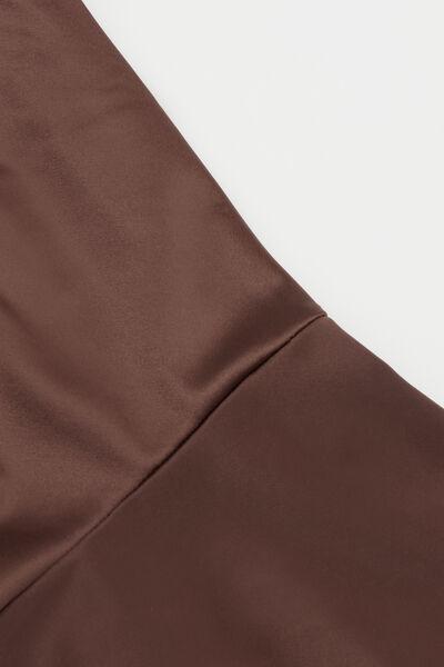 Brown Shiny Glam Rounded High-Cut Brazilian Bikini Bottoms, 5701_281Z, large image number 6