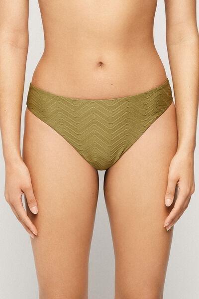 Green Rounded High-Cut Brazilian Bikini Bottoms, 5701_285Z, large image number 1