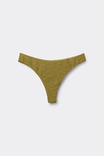 Green Rounded High-Cut Brazilian Bikini Bottoms, 5701_285Z, large image number 4