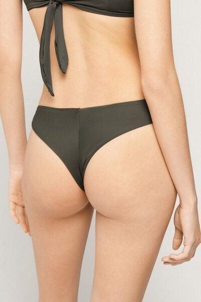 Green Timeless Look Brazilian Bikini Bottoms, 5701_226Z, large image number 2