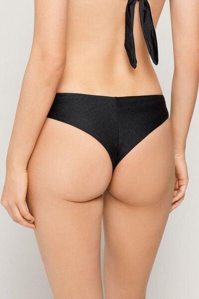 Black Royal Essence Brazilian Bikini Bottoms, Black, large image number 2