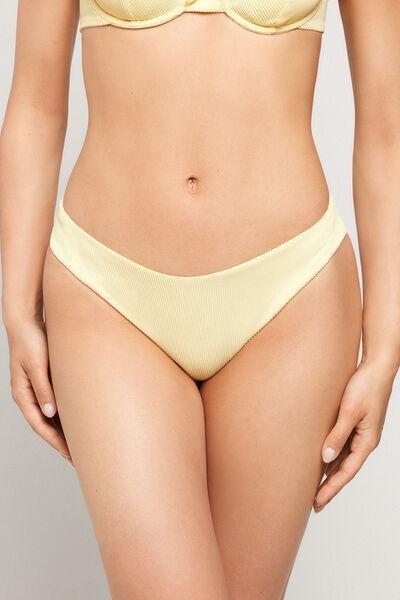 Yellow Sunny Days Brazilian Bikini Bottoms, 5701_564Z, medium