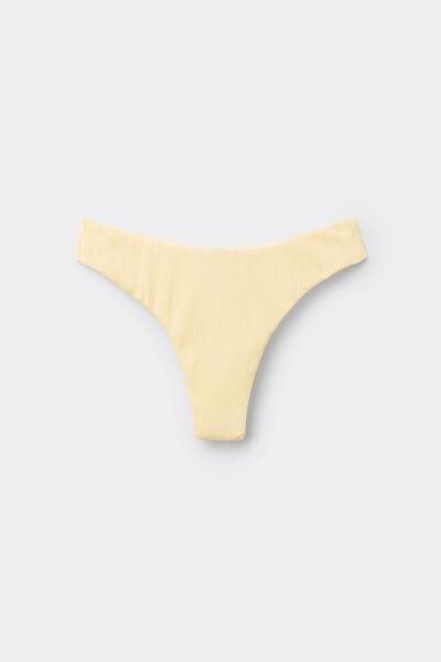 Yellow Sunny Days Brazilian Bikini Bottoms, 5701_564Z, large image number 4