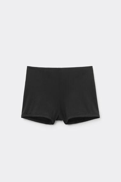 Black Recycled Microfibre Bikini Shorts, , large image number 4