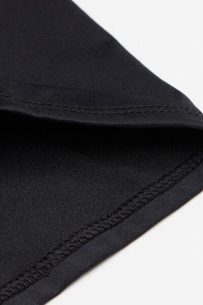 Black Recycled Microfibre Bikini Shorts, Black, large image number 5