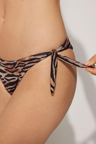 Multicolour Adjustable Ties Bikini Bottoms, 5701_521Y, large image number 3