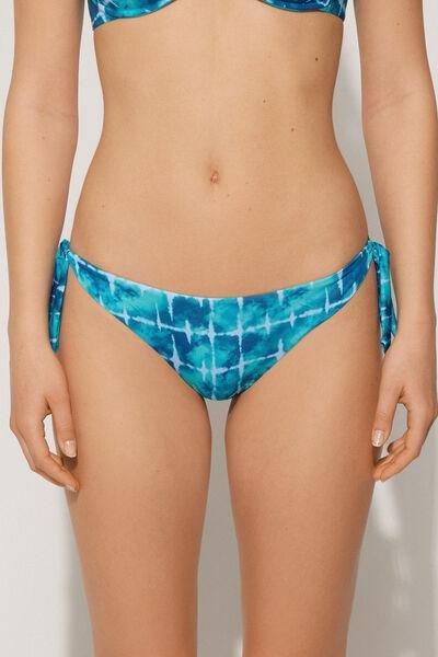 Blue Bow Detail Bikini Briefs, 5701_515Y, large image number 1
