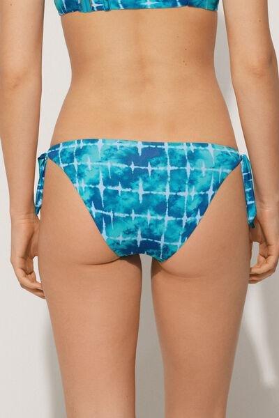 Blue Bow Detail Bikini Briefs, 5701_515Y, large image number 2