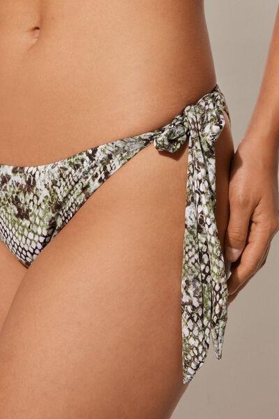 Multicolour Tie-Detail Bikini Bottoms, 5701_769Y, large image number 3