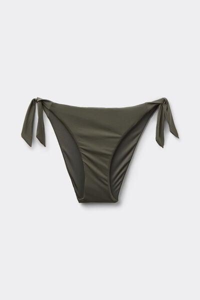 Green Timeless Look Tie Detail Bikini Bottoms, 5701_226Z, large image number 4