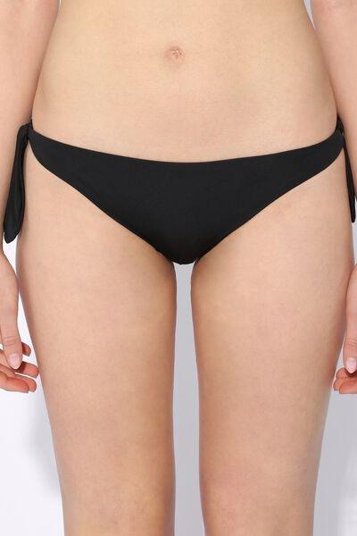 Black Tie-Detailed Bikini, , large image number 0