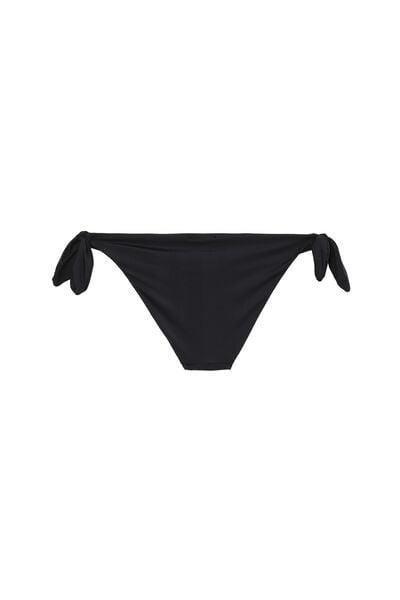 Black Tie-Detailed Bikini, Black, large image number 8