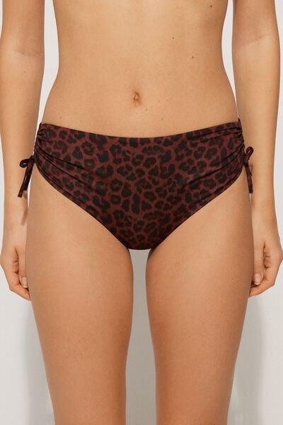 Brown High-Waist Bikini Briefs, 5701_512Y, large image number 1