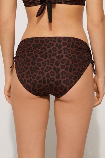 Brown High-Waist Bikini Briefs, , large image number 2