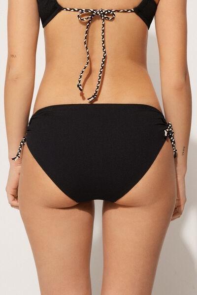 Black High-Waist Bikini Briefs, , large image number 2