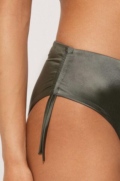 Green High-Waist Bikini Briefs, , large image number 3