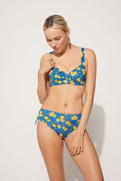 Yellow High Waist Bikini Bottoms, 5701_900Y, large image number 0