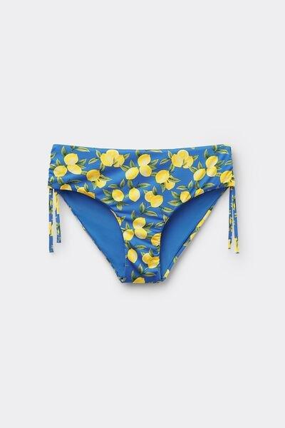 Yellow High Waist Bikini Bottoms, 5701_900Y, large image number 4