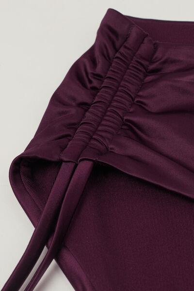Burgundy Shiny Glam High-Cut Bikini Bottoms, 5701_282Z, large image number 6