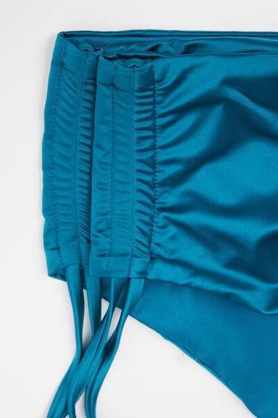 Blue Shiny Glam High-Cut Bikini Bottoms, 5701_279Z, large image number 5