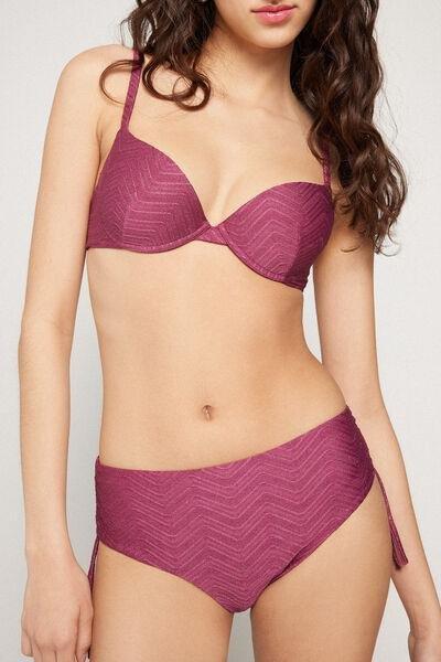 Pink Sparkling Touch High Bikini Bottoms, 5701_287Z, medium