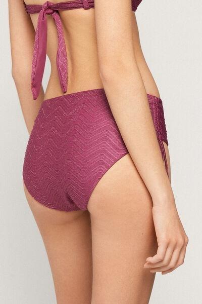 Pink Sparkling Touch High Bikini Bottoms, 5701_287Z, large image number 2