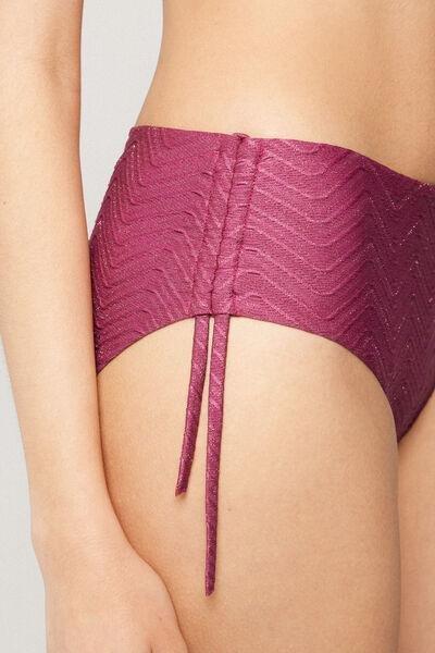 Pink Sparkling Touch High Bikini Bottoms, 5701_287Z, large image number 3