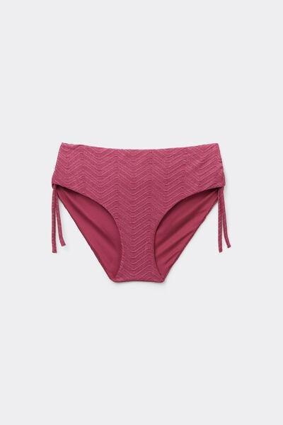 Pink Sparkling Touch High Bikini Bottoms, 5701_287Z, large image number 4