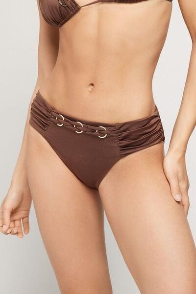 Brown Royal Essence High-Waist Bikini Bottoms, 5701_301Z, large image number 1