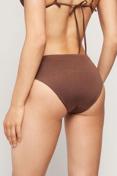 Brown Royal Essence High-Waist Bikini Bottoms, 5701_301Z, medium