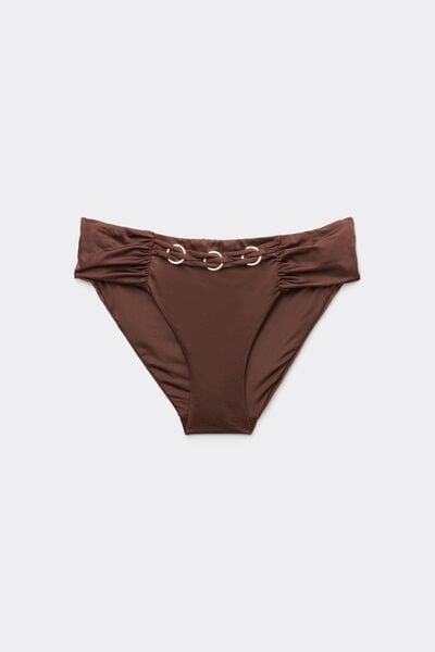 Brown Royal Essence High-Waist Bikini Bottoms, 5701_301Z, large image number 4