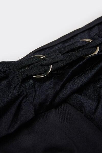 Black Royal Essence High-Waist Bikini Bottoms, Black, large image number 6