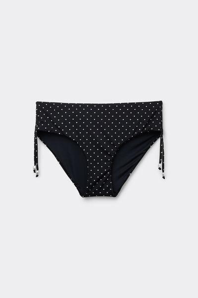 Black Polka Dot Bead High Bikini Bottoms, 5701_566Z, large image number 4
